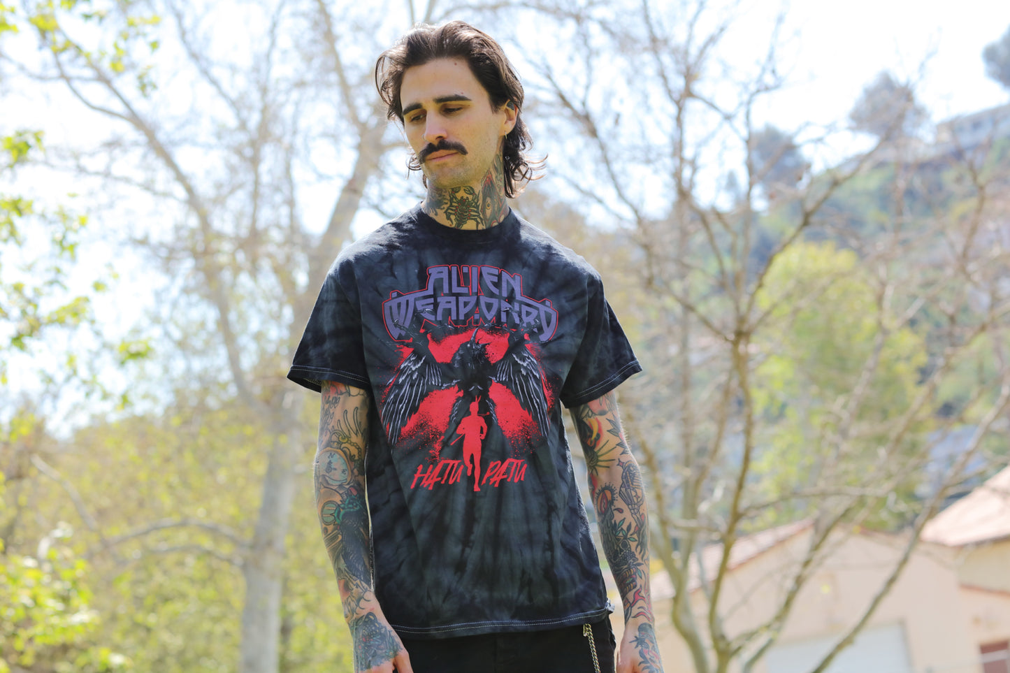 Hatu Patu Tee (Black Spider Dye)